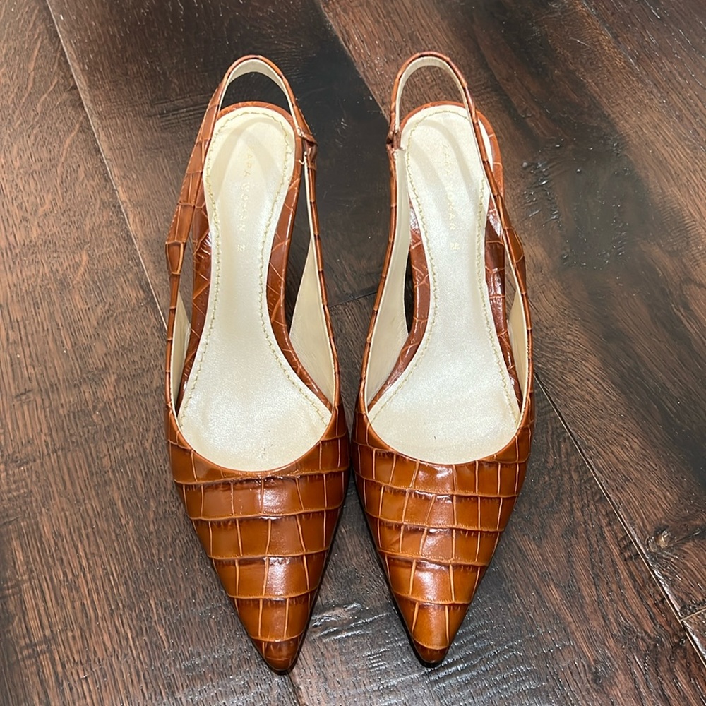 Zara heels with back strap 38